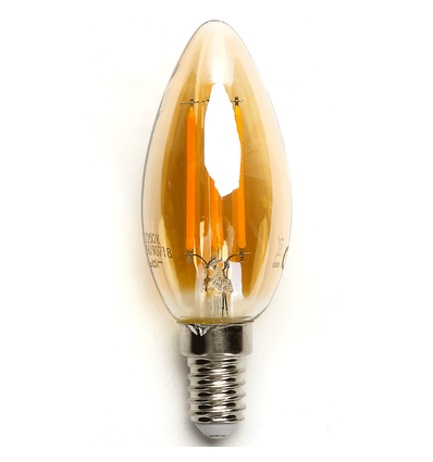 LED filament pære C35 E14 - 6W 2200K/amber