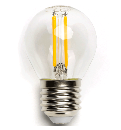 LED filament pære G45 E27 8W 2700K/Klar