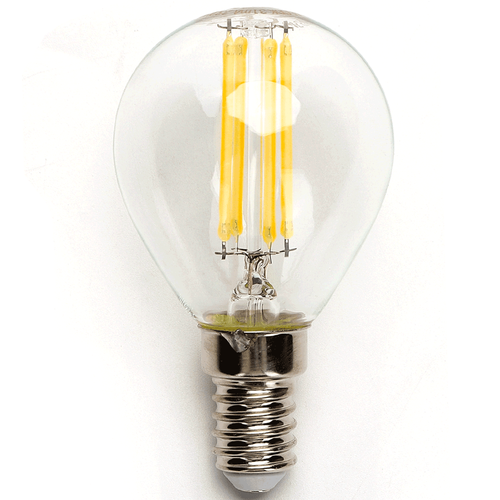 LED Filament pære - G45 E14 8W 2700K Klar