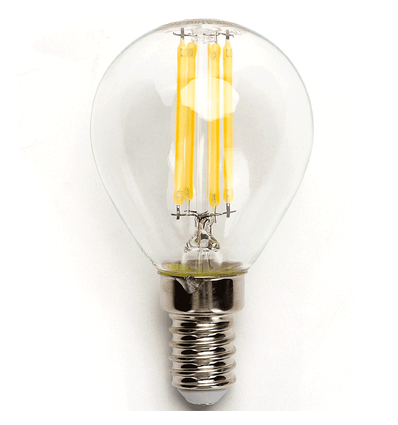 LED Filament pære - G45 E14 8W 2700K Klar