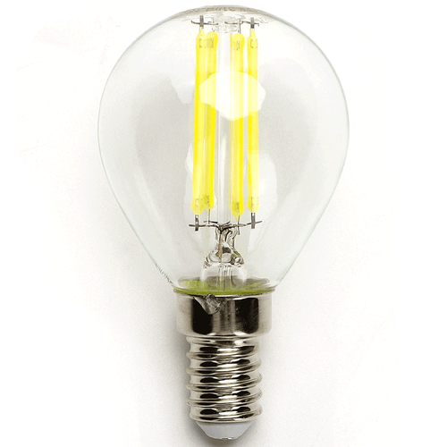 LED filament pære G45 - E14 8W 6500K - klar
