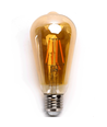 LED Filament pære ST64 E27 - 10W 2200K - Amber - 6 stk.