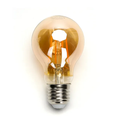 LED filament pære A60 - E27 10W 2200K/AMBER - 6 stk.