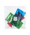 Bærbar vandpose - 480ml - 12*2,8*26cm - grøn/blå/rød