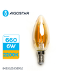 LED filament pære C35 E14 6W 2200K/amber - 6 stk