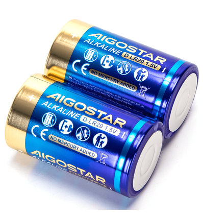 Alkalisk batteri - LR20D 1,5V 2-pak