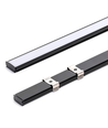 Aluhjørneprofil til LED strip - 2m sort