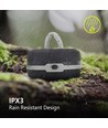 LED CAMPINGLAMP GRÅ MED KROG - 3*AA BATTERIER