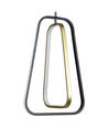 LED Pendellampe Træk Aluminium med Dobbelt Ringe - 36W 6500K