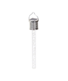 LED Solcellelampe - 08 RUSTFRIT STÅL - Boble stang vedhæng - 2700K