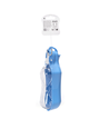 Bærbar vandflaske - L7,5*B7*H23,5 cm - blå - 518 ml