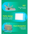 LED Projektør - 04 - Tågedæksel - Grå - 50W - 4000K - 30cm - 2stk
