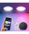 BLUETOOTH MESH SMART LED E6 - LED BAGBELYST Indbygningsspot 3W RGB+CCT/8 stk