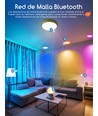 BLUETOOTH MESH SMART LED E6 - LED BAGBELYST Indbygningsspot 3W RGB+CCT/8 stk