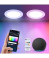 BLUETOOTH MESH SMART LED - E6 LED BAGBELYST Indbygningsspot 6W RGB+CCT/4stk