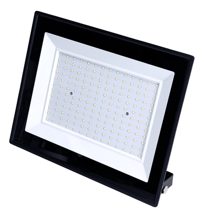 LED PROJEKTØR - 05 - GLASDÆKSEL - SORT - 150W - 6500K - 25CM