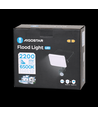 LED Flood Lys - 04 - Tågedæksel - Sort - 20W - 6500K - 30CM - Sensor