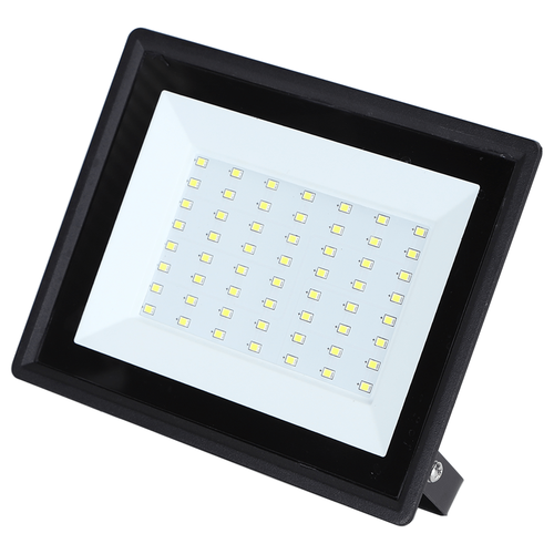 LED Projektør - 05 - Glasdæksel - Sort - 50W - 4000K - 22,5 cm