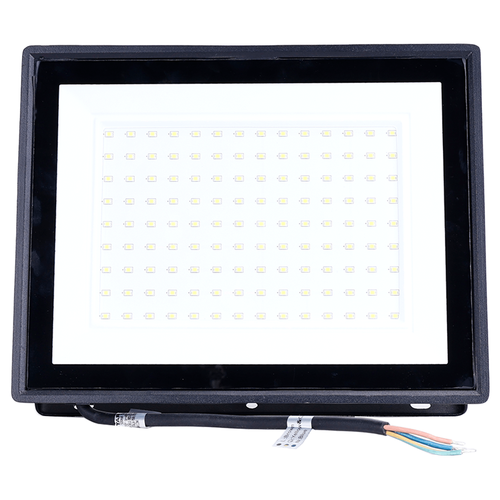 LED projektør - 05 - glasdæksel - sort - 100W - 4000K - 22,5 cm