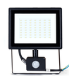 LED projektør - 05 - glasdæksel - sort - 50W - 4000K - 22,5cm - sensor