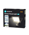 LED projektør - 05 - glasdæksel - sort - 50W - 4000K - 22,5cm - sensor