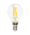 LED dæmpbar filament G45 E14 4W 2700K - klar