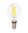 LED Dæmpbar Filament G45 E14 4W 6500K - Klar