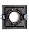 LED SPOTLIGHT FITTING CS27-1 - Mat Sort + LAMPESOKKEL KERAMISK GU10/1STK