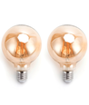 LED FILAMENT G95 E27 10W 2200K/AMBER - Dobbelt-pakke