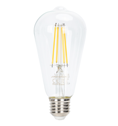 LED DÆMPBAR FILAMENT ST64 E27 6W 2700K - KLAR