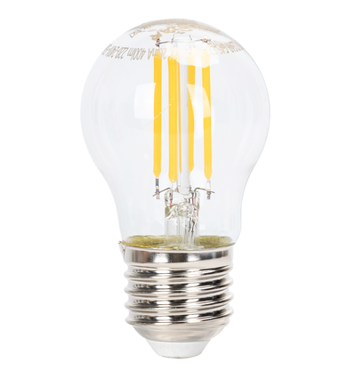 LED dæmpbar filament G45 E27 4W 2700K - klar