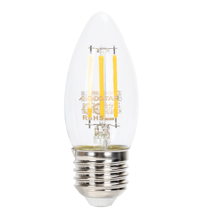 LED DÆMPBAR FILAMENT C35 E27 - 4W 2700K / KLAR