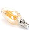 LED Dæmpbar Filament C35 E14 4W 2200K - Amber