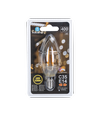 LED DÆMPBAR FILAMENT C35 E14 4W 2200K - AMBER