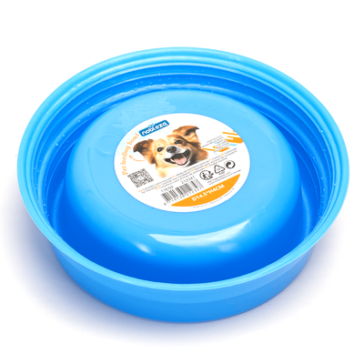 PET BOWL - D14,5*H4CM GRÅ/BLÅ