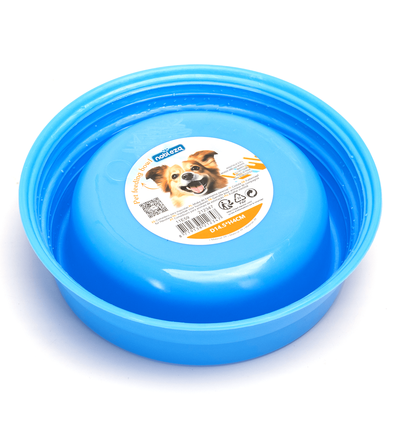 PET BOWL - D14,5*H4CM GRÅ/BLÅ