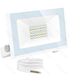 LED projektør - 05 - glasafdækning - hvid - 20W - 4000K - 22,5 cm