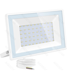 LED projektør - 05 - glasdæksel - hvid - 50W - 4000K - 22,5 cm