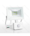 LED projektør - 05 - glasdæksel - hvid - 20W - 6500K - 22,5 cm - sensor