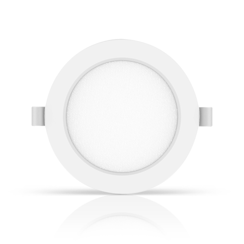 LED Downlight Pro, Indbygget Rund 9W - Naturlig Hvid 4000K, Mat Hvid, Plast, Ø145mm