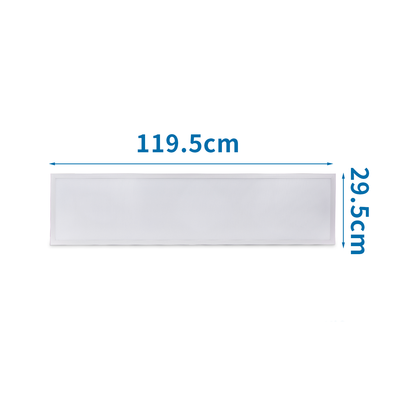 LED E5 - 50W Bagbelyst LED-Panel, 6500K, 295x1195x26mm - Hvid - Kulør : Kold