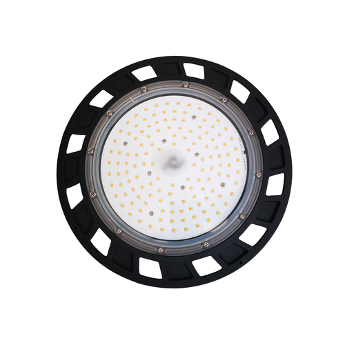 LED UFO High Bay, 100W - Mean Well driver, Naturlig Hvid 4000K, Vandtæt IP65, Aluminium