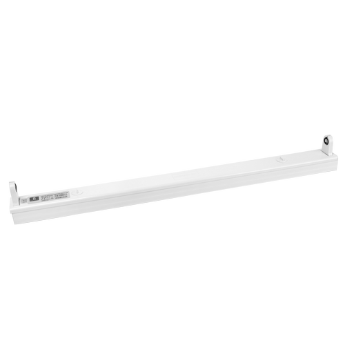 Aigostar LED T8 armatur - 60 cm hvid aluminium, til et enkelt LED TL-rør