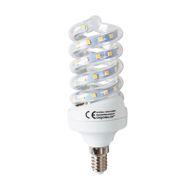 LED B5 Spiral, 11W, E14, 3000K - Kulør : Varm