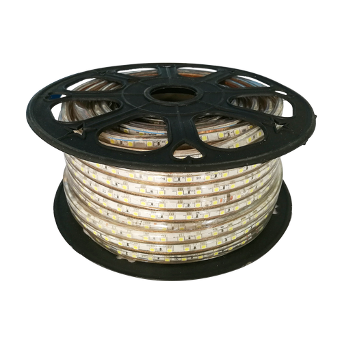 LED Lysstrip flad, 50m - 6500K dagslys, 60 LEDs/m, IP65, Plug & Play