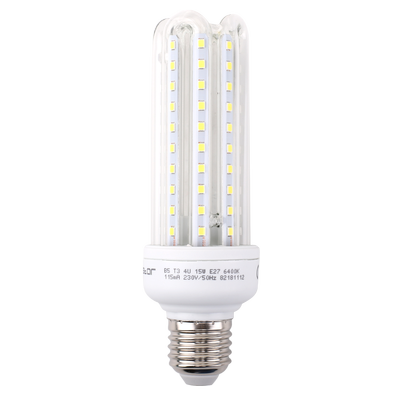 LED B5 T3 4U 15W E27 6500K - Kraftæske - 5 stk. - Kulør : Kold