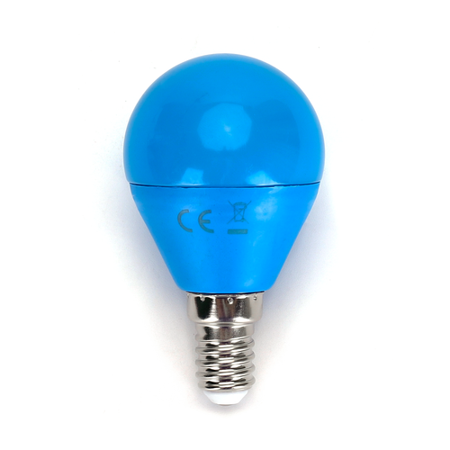 LED A5 G45 - Stor Spredning - E14 4W – Blåt Lys