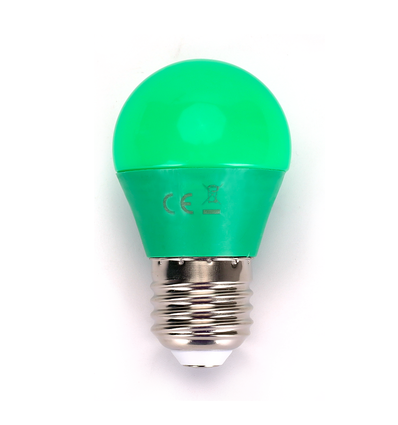LED A5 G45 Stor Spredning E27 4W - Grønt Lys