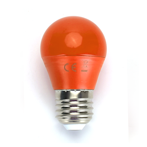 LED A5 G45 - E27 4W - Stor Spredning - Orange Lys
