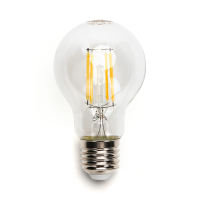 LED Filament pære A60 E27 - 4W, 2700K, Klar - Kulør : Varm